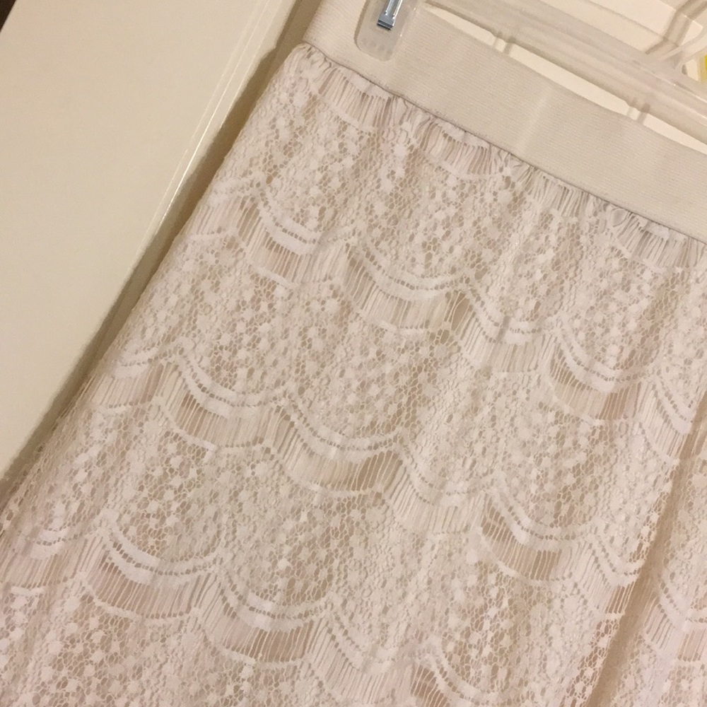 Cream lace maxi